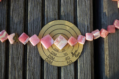 Rhodochrosite 7-15mm rhombus beads (ETB00641)