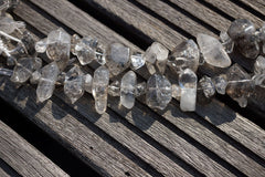 Tourmalinated Quartz unshaped beads (ETB00722)