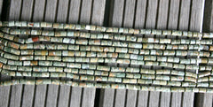 Rainforest Rhyolite 7-8mm cylinder beads (ETB00963)