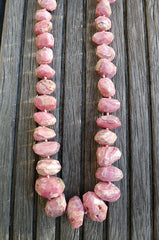 Rhodochrosite 15-23mm faceted beads (ETB00644)