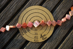 Rhodochrosite 7-10mm rhombus beads (ETB00640)