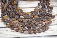 MATTE Outback Jasper freeform beads 18-19mm (ETB01767) Unique jewelry/Vintage jewelry/Gemstone necklace