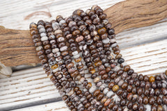 Matte Outback Jasper rondelle  beads 8-9mm (ETB01776) Unique jewelry/Vintage jewelry/Gemstone necklace