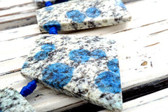 Rare K2 Blue trapezoid beads (ETB01087)