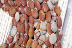 Matte Noreena Jasper small OVAL SHAPE beads  17-19mm (ETB01765) Unique jewelry/Vintage jewelry/Gemstone beads