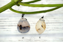 Montana Moss Agate freeform pendants (ETP00211)