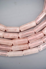 Rose quartz Cylinder beads 7-8mm (ETB01749) Healing crystal/Reiki healing/Healing necklace