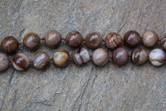 Wood Opalite/ Petrified Wood 15-16.5mm round beads (ETB00848)