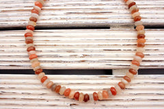 Shiny polished Moonstone 9-10mm rondelle beads (ETB00024)