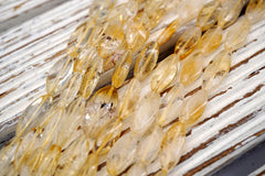 Citrine quartz (Brazil) 7-8mm marquise beads (ETB01745)  Healing crystals/Unique jewelry/Vintage jewelry/Gemstone necklace