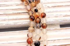 Montana Moss Agate 5-6mm round beads (ETB00996)
