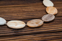 Honey Palm wood 19.5-24mm oval flat beads (ETB00618)