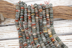 N0124 SEFTONITE 7 -10mm rondelle beads (ETB01775)