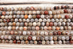 Laguna Lace Agate 9.5-10mm round beads (ETB01013)