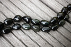 Rainbow Obsidian 13-21mm pebble beads (ETB00746)