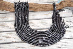Snow flake Obsidian 8-20mm Cylinder beads  (ETB01773)