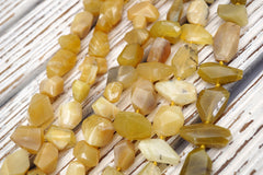 Yellow Opalite Facet beads AB GRADE (ETB01746) Unique jewelry/Vintage jewelry/Gemstone necklace