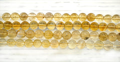 Natural Citrine Quartz 10mm round beads (ETB01189)