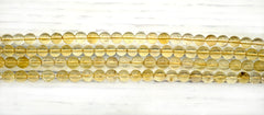 Natural Citrine Quartz 9mm round beads (ETB01187)
