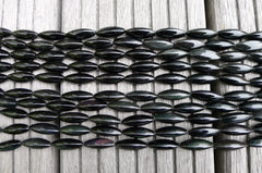 Rainbow Obsidian 10-11mm triangle tube beads (ETB00745)