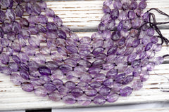 Amethyst Oval beads AB GRADE 10-16MM (ETB01755) Healing crystal/Reiki healing/Healing necklace