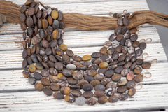 MATTE Outback Jasper freeform beads 18-19mm (ETB01767) Unique jewelry/Vintage jewelry/Gemstone necklace