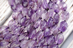 Amethyst Oval beads AB GRADE 10-16MM (ETB01755) Healing crystal/Reiki healing/Healing necklace