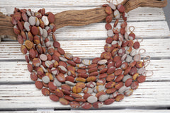 Matte Noreena Jasper small OVAL SHAPE beads  17-19mm (ETB01765) Unique jewelry/Vintage jewelry/Gemstone beads