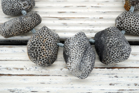 Natural Bryozoan Coral freeform beads (ETB01193)