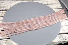 Rose quartz Cylinder beads 7-8mm (ETB01749) Healing crystal/Reiki healing/Healing necklace