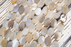 MATTE Natural Agate Oval shape beads 20-22mm (ETB01766) Healing crystal/Reiki healing/Healing necklace