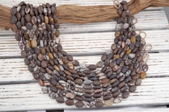 Matte Outback Jasper Oval beads (ETB01759) Healing crystal/Reiki healing/Healing necklace
