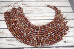 Matte Noreena Jasper  rondelle beads 9-11mm (ETB01777) Unique jewelry/Vintage jewelry/Gemstone beads