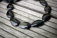 Rainbow Obsidian 22-29mm freeform/ irregular shaped beads (ETB00750)