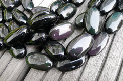 Rainbow Obsidian 19-20.5mm oval beads (ETB00747)