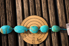 Stabilized Kingman Turquoise 11-18mm freeform beads (ETB00666)