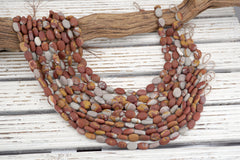 Matte Noreena Jasper OVAL SHAPE beads 10-13mm (ETB01757) Unique jewelry/Vintage jewelry/Gemstone beads