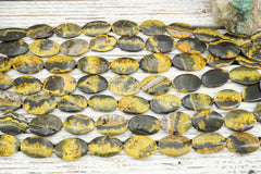 Bumblebee Jasper 22-28mm oval beads (ETB00551)