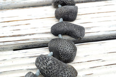 Natural Bryozoan Coral freeform beads (ETB01198)