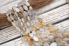 Natural Agate OVAL SHAPE beads 12-17mm (ETB01756) Healing crystal/Reiki healing/Healing necklace