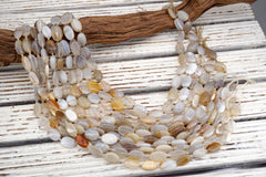 Natural Agate OVAL SHAPE beads 12-17mm (ETB01756) Healing crystal/Reiki healing/Healing necklace
