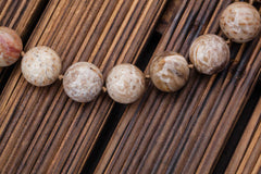 Wood Opalite/ Petrified Wood 16.5-18.5mm round beads (ETB00900)