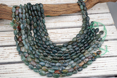 Blood Stone oval shape beads (ETB01754) Unique jewelry/Vintage jewelry/Gemstone necklace