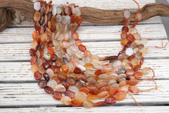 Carnelian oval shape beads 14-22mm (ETB01769) Healing crystal/Reiki healing/Healing necklace
