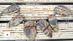 Matte Sonoran Dendrite Rhyolite freeform beads (ETB01697) Unique jewelry/Vintage jewelry/Gemstone necklace