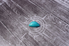 (SPL00082) Sleeping beauty turquoise small freeform pendant
