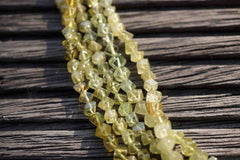 Natural Green Garnet 3-5.5mm cube beads (ETB00173)