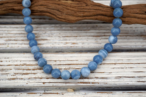 Owyhee Blue Opal round beads 11-11.5mm (ETB01610) Unique jewelry/Vintage jewelry/Gemstone necklace