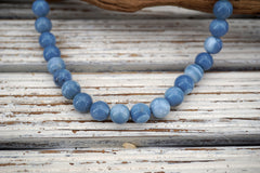 Owyhee Blue Opal round beads 11-11.5mm (ETB01610) Unique jewelry/Vintage jewelry/Gemstone necklace