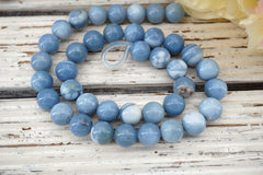 Owyhee Blue Opal round beads 11-11.5mm (ETB01610) Unique jewelry/Vintage jewelry/Gemstone necklace